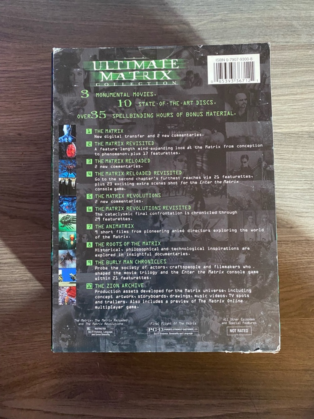 Box Set Matrix Box Set. Holographic Matrix- Green & Black Colour
